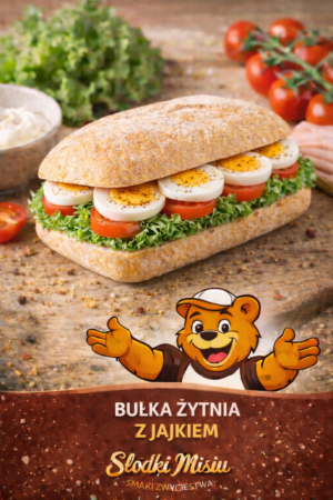 Ciabatta z jajkiem na twardo